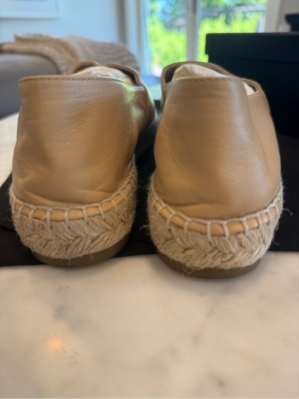 CHANEL Beige + Black Espadrille Flats - Picture 5 of 6